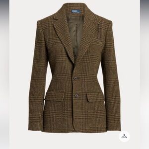 Polo Ralph Lauren Glen Plaid Wool Twill Blazer, Size 16